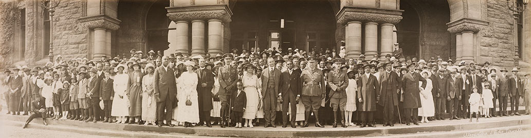 E.C. Drury with Black Canadians at Queens Park